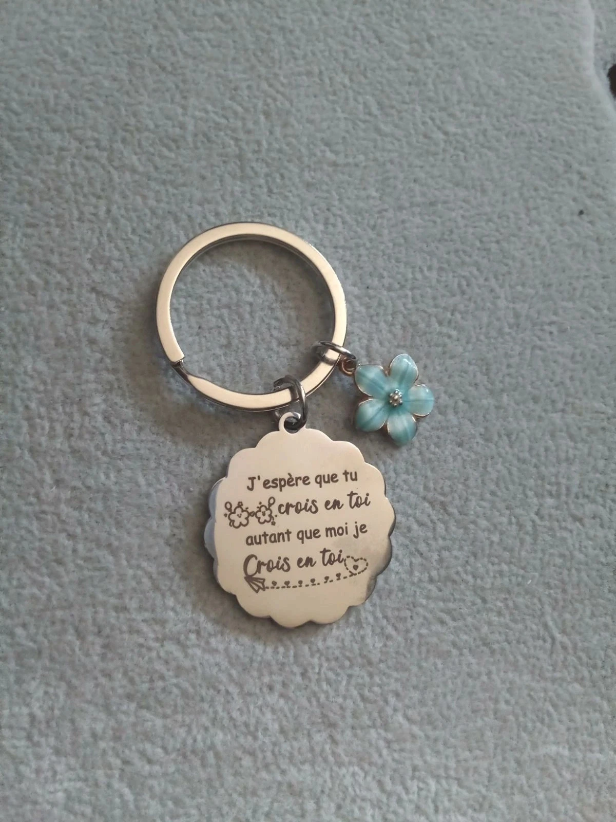 Porte clé je crois en toi